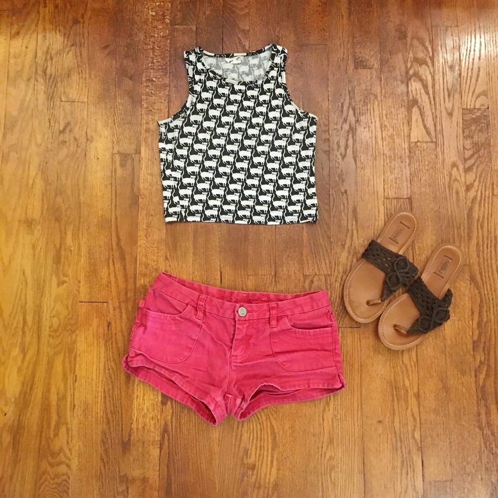 Bright Red Bongo Shorts - Size 3